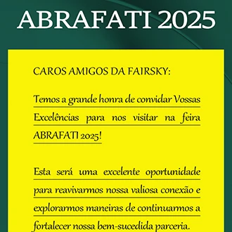 Fairsky Invites You to Join Us at ABRAFATI 2025 in S&atilde;o Paulo!